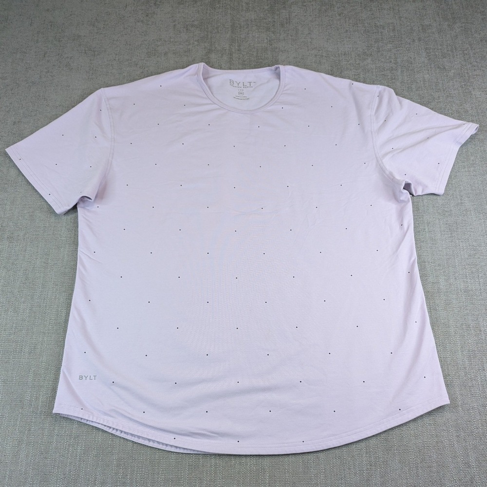 BYLT Shirts Mens XXL Multicolor Solid Pocket Tee AOP Performance Active Lot of 4 - Picture 4 of 12